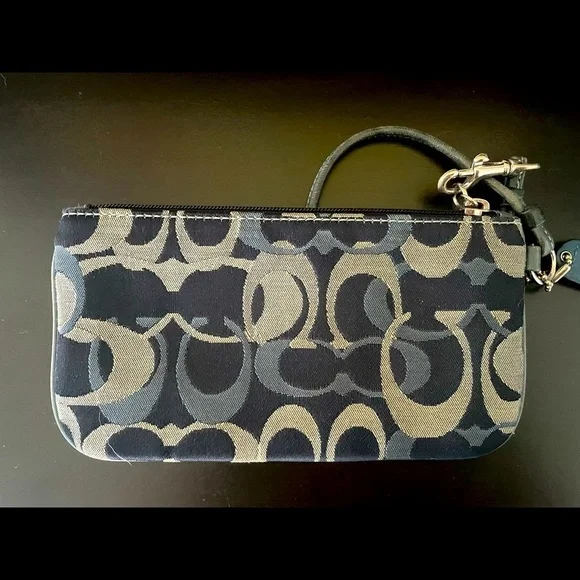 Blue Coach Wristlet - Picture 3 of 4